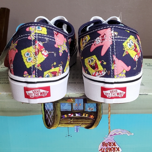 Vans Comfycush Authentic SpongeBob Alohabob Men Size 9, Women Size 10.5 - Picture 6 of 11